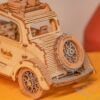 Kép 4/6 - Vintage Kocsi - Modern 3D fa Puzzle
