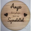 Kép 1/2 - Gravírozott vágódeszka, alátét - Anya konyhája tele van szeretettel