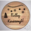 Kép 1/2 - Gravírozott vágódeszka, alátét - Boldog Karácsonyt!