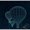 Kép 2/11 - Hőlégballon Led lámpa