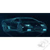 Kép 2/11 - Lamborghini Diablo LED lámpa