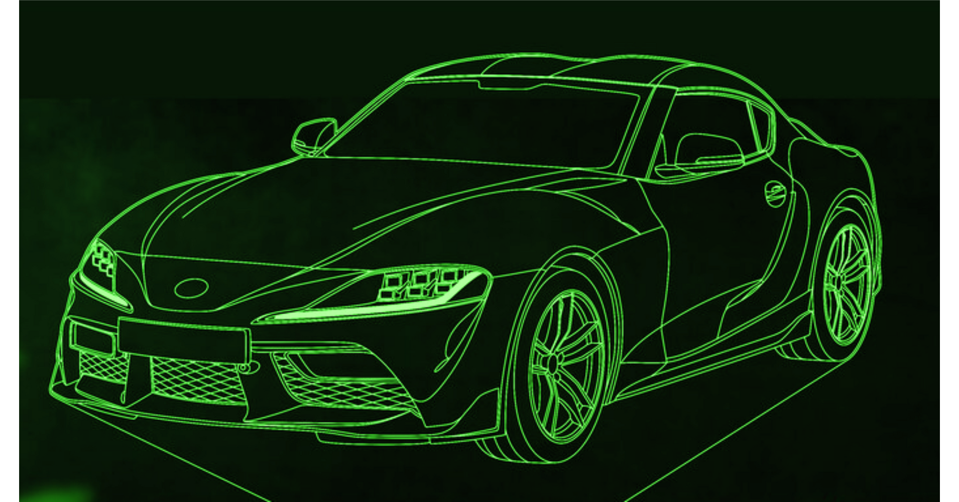 Toyota Supra MK5 LED lámpa Dekorbolt.hu