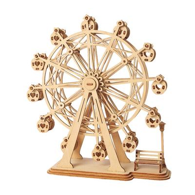Óriás kerék - Modern 3D fa Puzzle