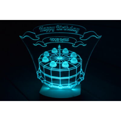 Boldog születésnapot LED lámpa