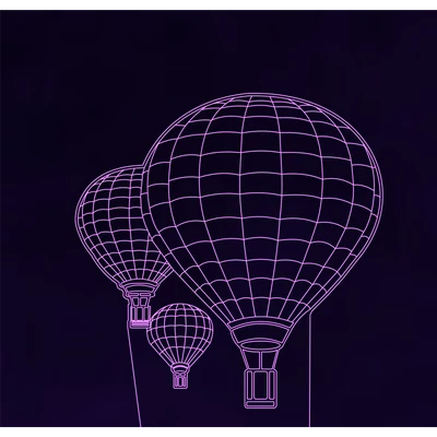 Hőlégballon Led lámpa