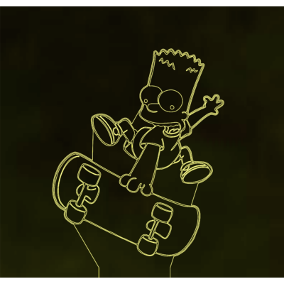 Simpson Család Bart Led lámpa