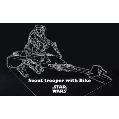 Star Wars Scout Trooper Led lámpa