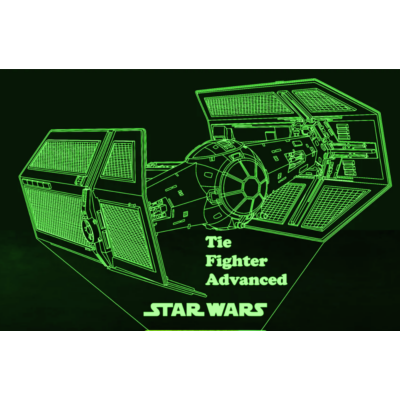 Star Wars Tie Fighter LED lámpa