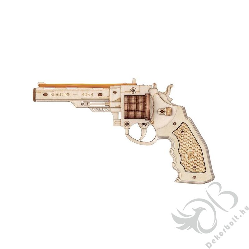 Revolver M60 pisztoly - Modern 3D fa Puzzle