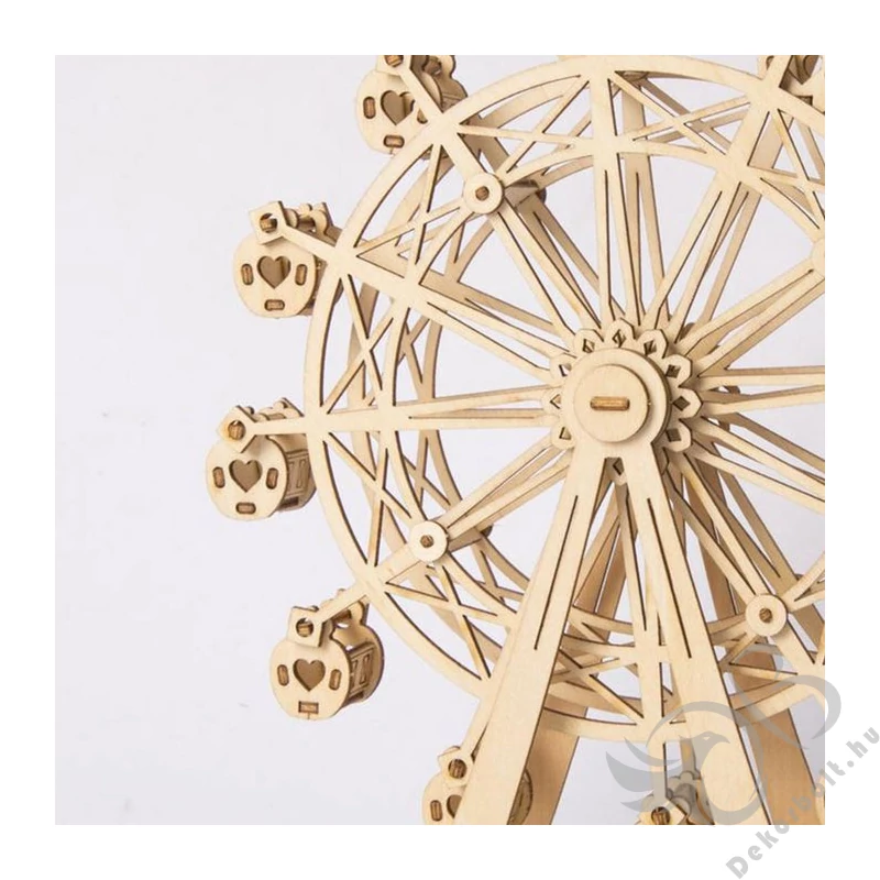 Óriás kerék - Modern 3D fa Puzzle
