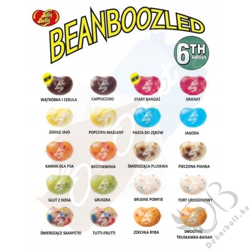 Jelly Belly BeanBoozled - Mindenízű drazsé 6. széria