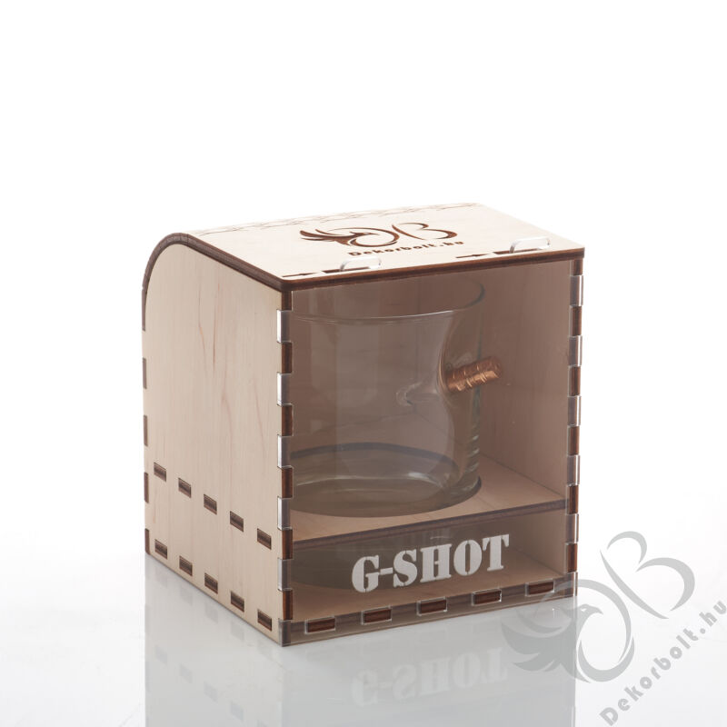 Whiskys pohár egy  lövéssel - G-Shot - GTA 5 Logóval gravírozva