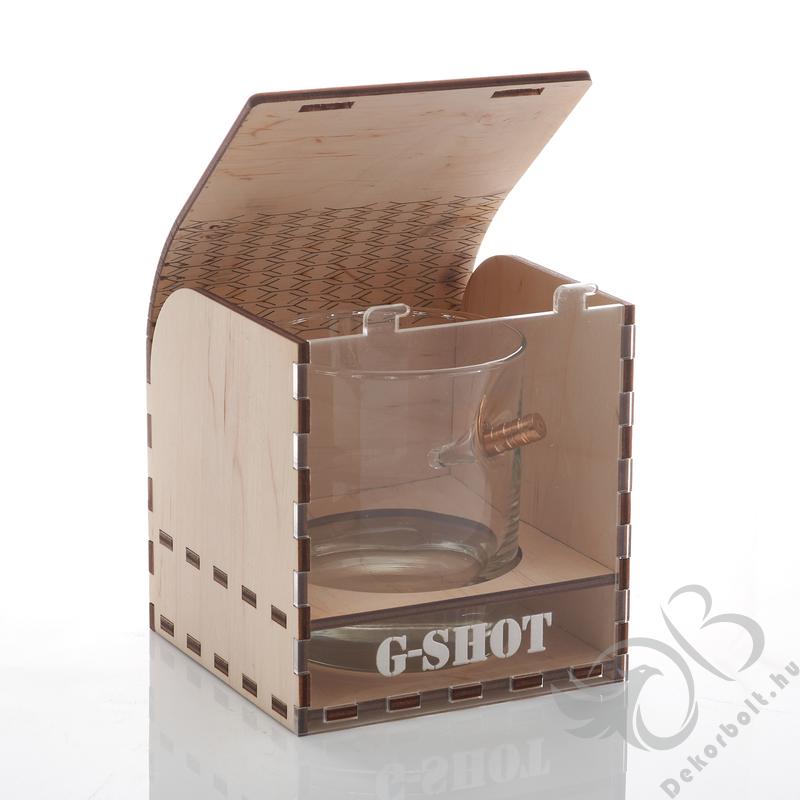 Whiskys pohár egy  lövéssel - G-Shot - GTA 5 Logóval gravírozva
