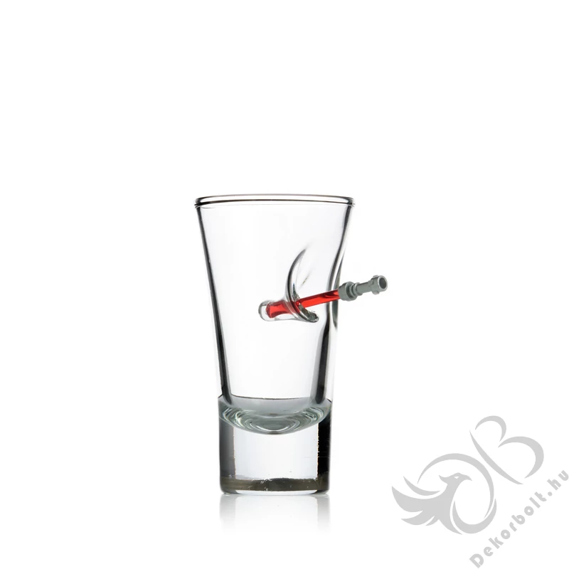 Glass with Lightsaber -  Feles pohár fénykarddal - Rövid italoknak - G-Shot