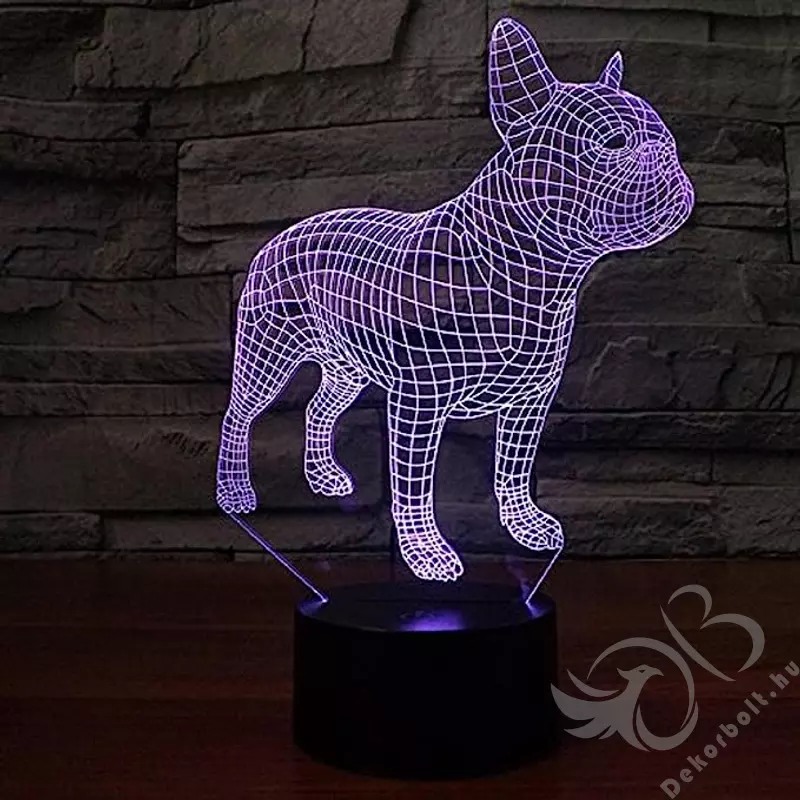 Francia Bulldog LED lámpa