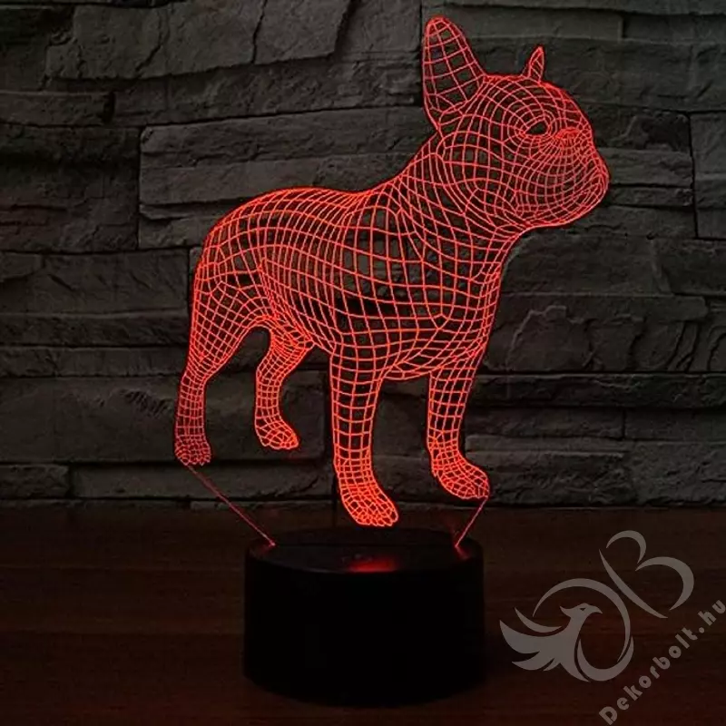 Francia Bulldog LED lámpa