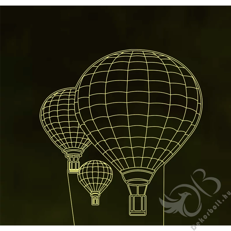 Hőlégballon Led lámpa
