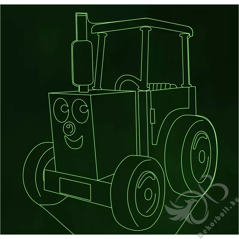 Játék traktor Led lámpa