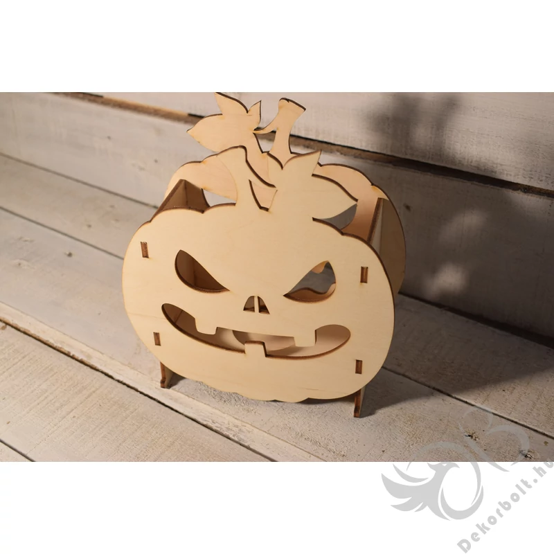 Halloweeni Tökfej Mécsestartó