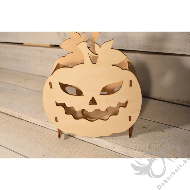 Halloweeni Tökfej Mécsestartó