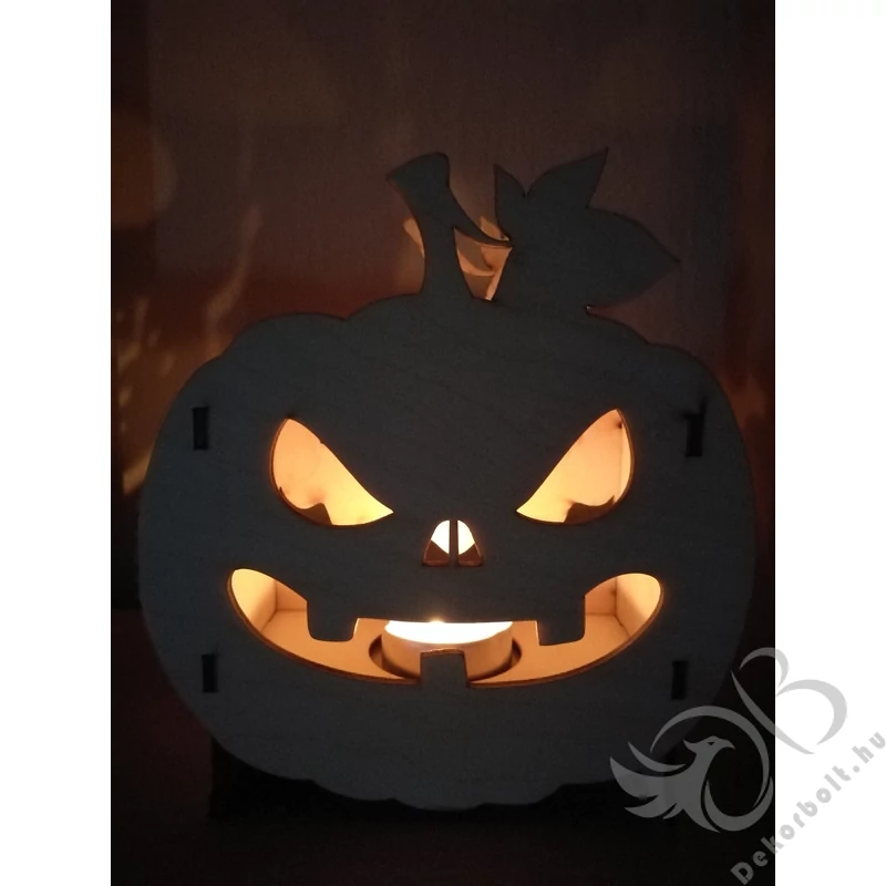 Halloweeni Tökfej Mécsestartó