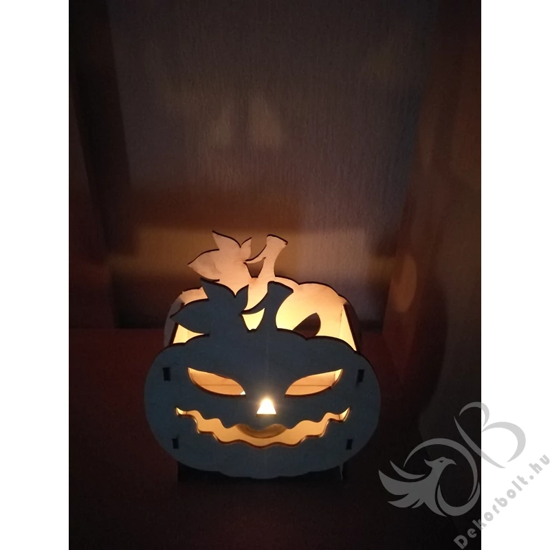 Halloweeni Tökfej Mécsestartó